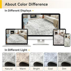RELEANY Washable Round 8ft Area Rug - Image 9