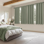 MIULEE Sage Green Blackout Curtains 4 Panels Set 72 Inch Length Bedroom | - Image 8