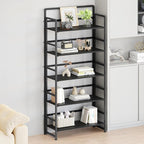 No Assembly Folding Bookshelf, 5 Tiers Collapsible Book Shelf - Image 2