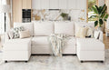 Huatean Home 114.17" Modular Sectional Sofa, 6 Seat Modular Couch by huateanhome