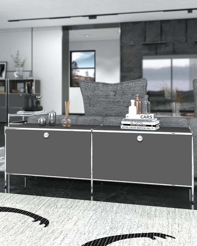 Metal Low Board Storage Cabinet - Image 7