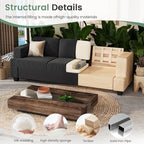 YOUDENOVA 3 Pieces Corduroy Couch Set - Image 6