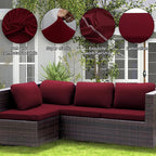 14PCS Patio Cushion Covers, Patio Furniture Couch Seat Slipcovers | Washable - Image 3