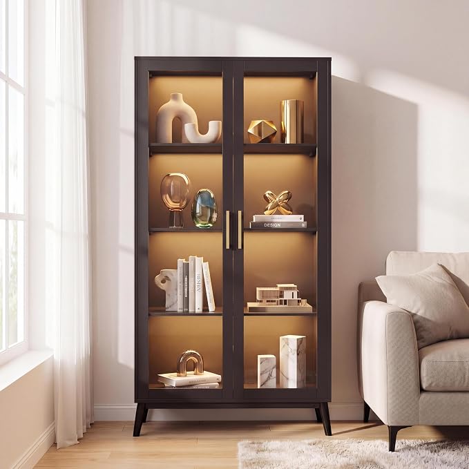 IDEALHOUSE Glass Display Cabinet - Image 7