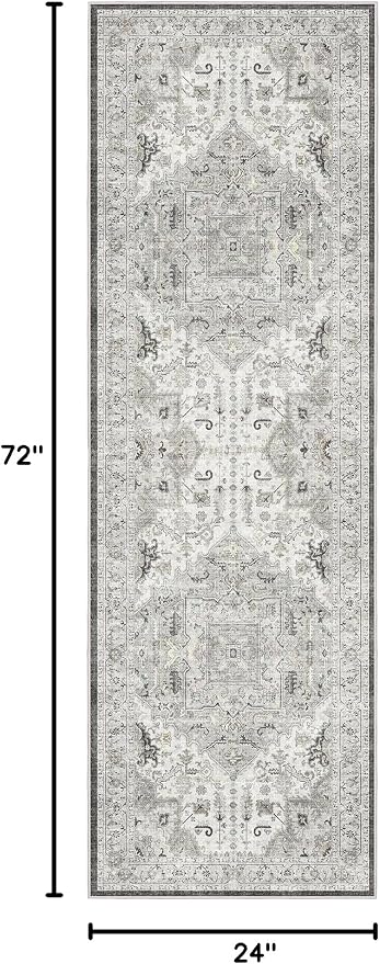 Madane Washable Runner Rug 2x6 Runners - Image 2