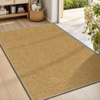 Ultra Thin Indoor Door Mat 24"x36", Non Slip Low-Profile Doormats | Rubber by LEKEEPGO