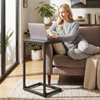 AMHANCIBLE C Shaped End Tables Set of 2, Couch Side Tables that Slide Under Sofa - Image 4
