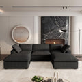 Cloud Modular Sectional Sofa Couch, 120.45" U Shaped Convertible Couches by SofaFurniture