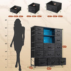 EnHomee 51" H Dresser with 15 Drawers Dresser - Image 3