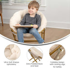 Flash Furniture Gwen Kids Cozy Mini Folding Saucer Chair - Image 4