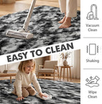 4x6 Ft Shag Area Rug for Bedroom Living Room, Tie-Dyed Ultra Soft Fluffy Furry - Image 7
