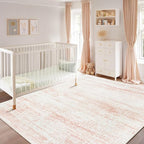 Pink Washable Rugs 6x9 Area Rugs by Srugn