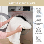 MYSKY HOME Couch Covers for Pets Thick Chenille White Cream Sofa Slipcover - Image 5