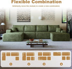 AUGOP 136" Sectional Couches for Living Room Modern Modular Sofa - Image 7