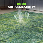 8x10 Green Washable Area Rugs for Living Room, Dining Room, Playroom | Ultra - Image 6