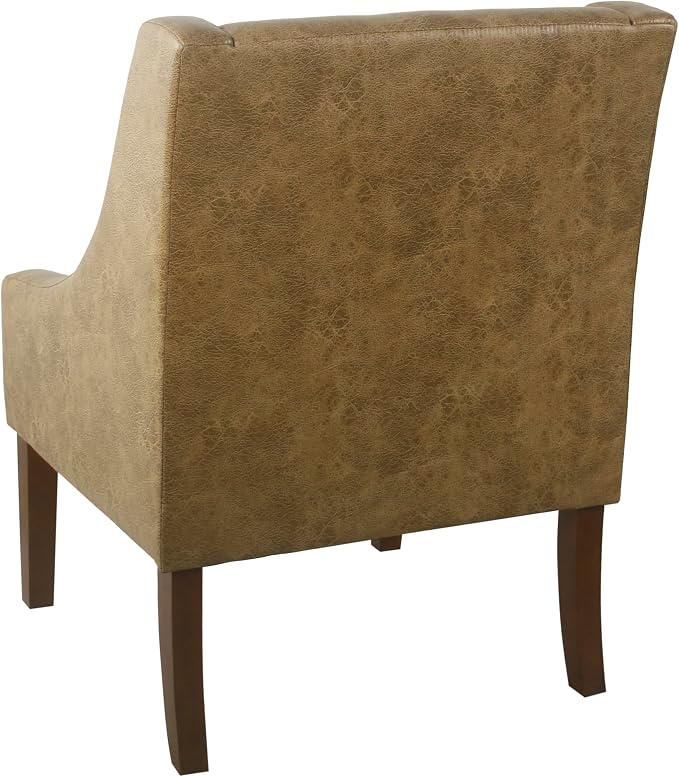 HomePop Modern Swoop Arm Accent Chair - Image 5