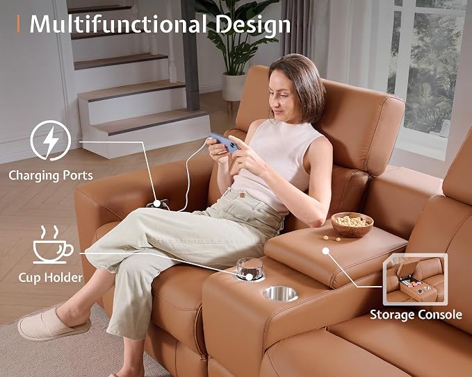 AMERLIFE Power Recliner Sectional Sofa - Image 5