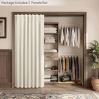 Pitalk 80 Inch Curtains 2 Panel Set Linen Blackout Curtains - Image 6