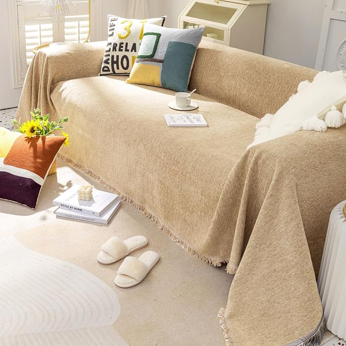 VClife Boho Chic Couch Cover, Soft Chenille Couch Covers - Image 9