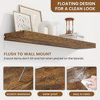 fuqing Floating Shelves for Wall, Wall Mounted Wood Floating Shelf - Image 5