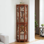 Glass Corner Display Cabinet - Image 3