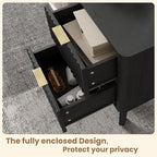 Fluted Nightstand, Modern End Table - Image 6