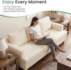 YOUDENOVA 2 Piece Set Comfy Sofa Couch, 2 3-Seater Sofa - Image 3