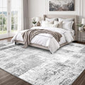 Rugflix 6x9 Area Rugs for Living Room, Washable Grey Large Rug | Machine by RugflixAreaRugs