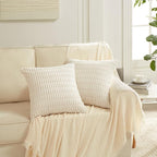 Fancy Homi 4 Packs Decorative Throw Pillow Covers - Image 6