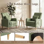 COLAMY Mid-Century Modern Upholstered Accent Chair - Image 4