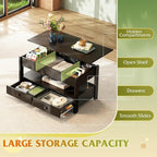 WLIVE Coffee Table, Lift Top Coffee Table - Image 4