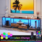GYIIYUO TV Stand with Fabric Drawers - Image 4