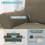 LURKA Stretch Loveseat Sofa Slipcovers 1 Piece Couch Covers - Image 4