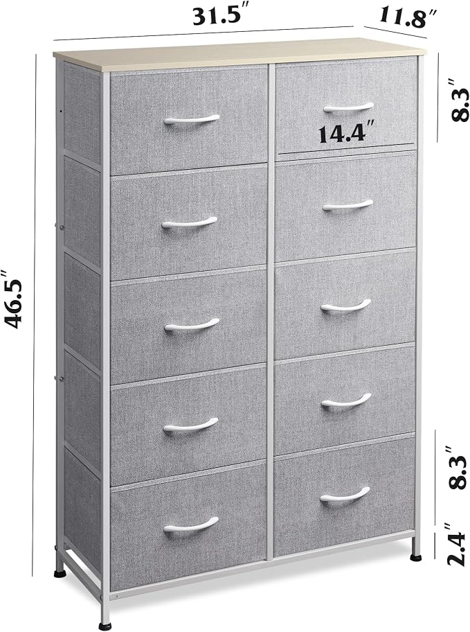 WLIVE Tall Dressers for Bedroom - Image 3