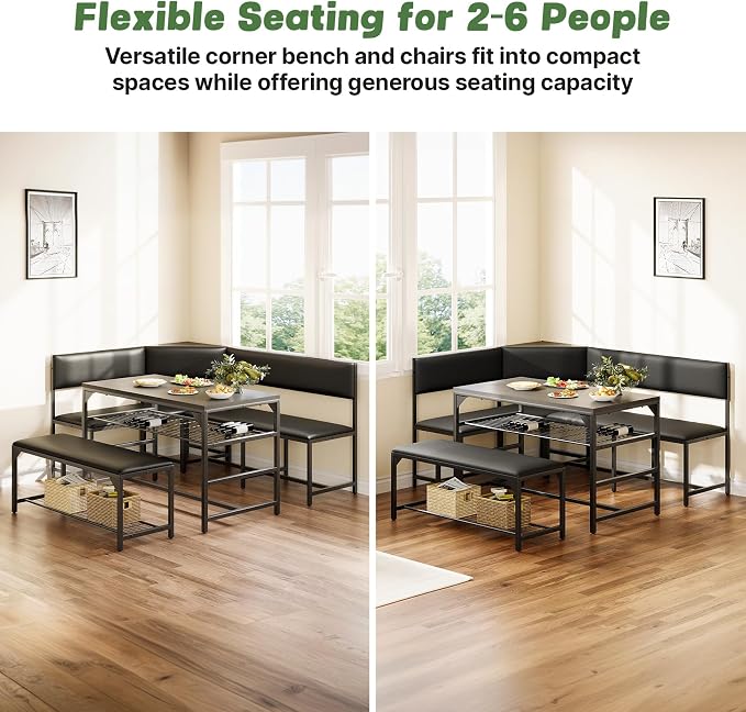 Concho Kitchen Breakfast Nook Table Set - Image 7