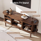 Decofy Mid Century TV Stand for TVs up to 65 Inches, Entertainment Center - Image 6