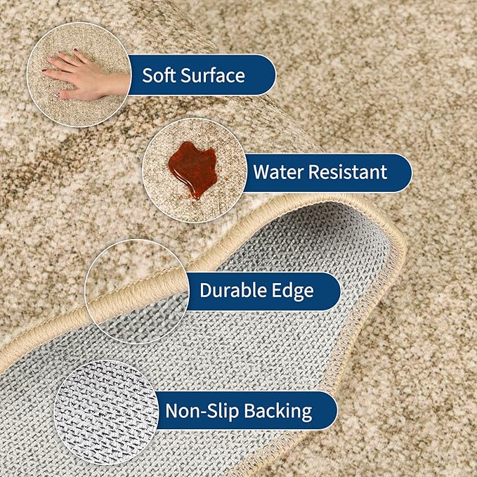 GarveeHome Scalloped Door Mat 2x3 Rugs - Image 7