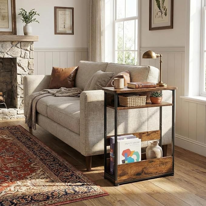 Narrow Side Table, 3-Tier Slim End Table - Image 7