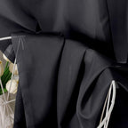 Black Sheer Curtains 84 Inches Long 2 Panel Sets, Solid Color Lightweight Voile - Image 5