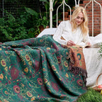 LUTBM Boho Throw Blanket for Bed 100% Cotton Soft Lightweight Quilt Home Decor - Image 5
