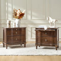 HULALA HOME Solid Wood Storage End Tables by HULALAHOME