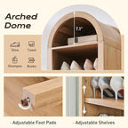 IFGET 71" Tall Arched Bookshelf, 8 Tiers Arch Bookcase - Image 3