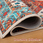 SERISSA 4x6 Washable Non Slip Boho Area Rug - Image 8