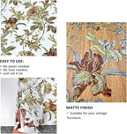 Vintage Floral Rub on Transfers - Image 2
