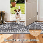 HEBE Boho Kitchen Mats for Floor 24''x120'', Non Slip Washable Runner Rug | - Image 3
