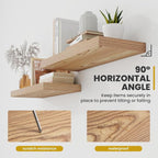 Acovy 30 Inch Floating Shelves, 9.3" Deep Floating Shelf Wall Mounted, Rustic - Image 6