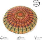 Mandala Floor Pillow Cover Meditation Cushion Seating Throw Hippie Round - Image 3
