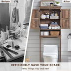 ACCOHOHO Over The Toilet Storage Cabinet, Farmhouse Bathroom Cabinet - Image 4