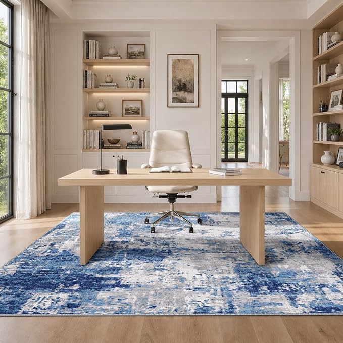 RELEANY Washable 8'x10' Abstract Area Rug - Image 9