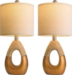 OYEARS 19" Table Lamps Set of 2, Boho Lamps - Image 9
